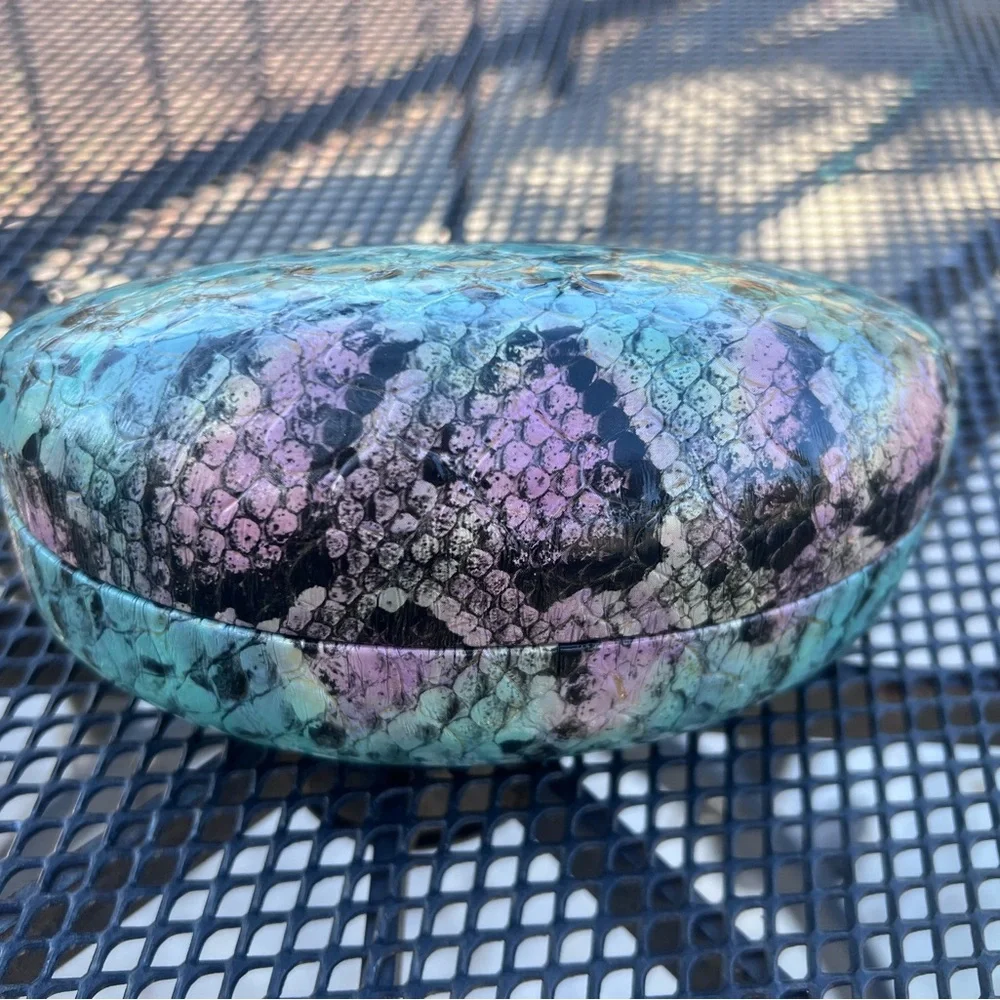 Multi colored sunglasses case
